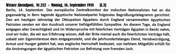 1918-09-16-Ägypten - Rußland-Wiener Abendpost-01