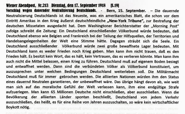1918-09-17-Neutralisierung Deutschlands-Wiener Zeitung-03