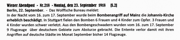 1918-09-23-Fliegerangr Mainz Joh Kirche-Wiener Abendpost