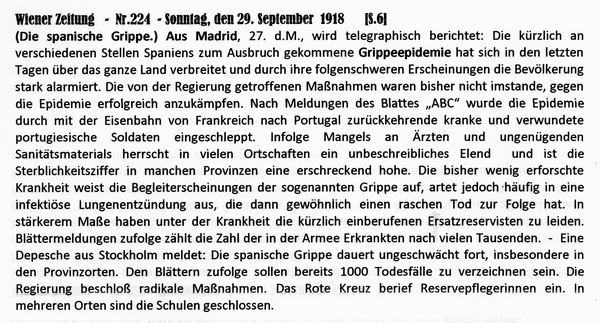 1918-09-29-30-span Grippe-Wiener Zeitung