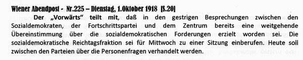 1918-10-01-Rücktritt-Hertling-Pressestimmen-05-Wiener Zeitung