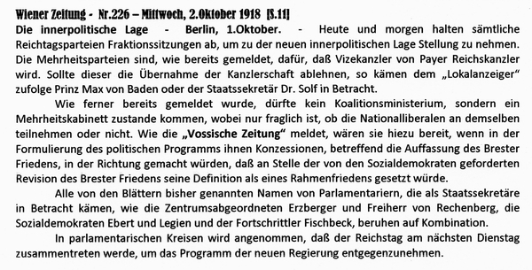 1918-10-02-Kandidaten für Kanzleramt-Wiener Zeitung-02