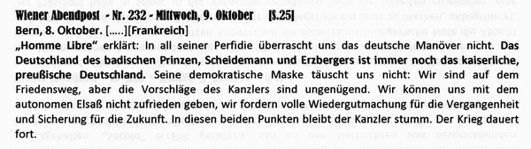 1918-10-09-USA-Frankr-Parlamentarisierung-Wiener Zeitung-03