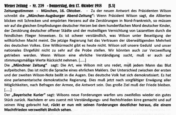1918-10-17-01-Presse zu Wilson-WZ