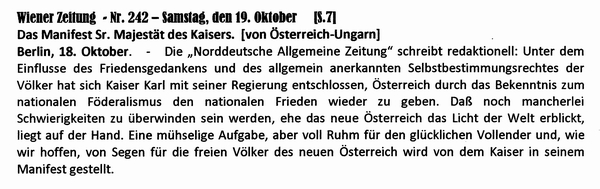1918-10-19-Presse zu Wilson-Wilson Antwort - Wiener Zeitung-02