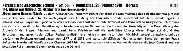 1918-10-24-11-Rede Hanssen-Däne-NAZ
