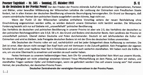 1918-10-27-Posener Aufruf-2-POS