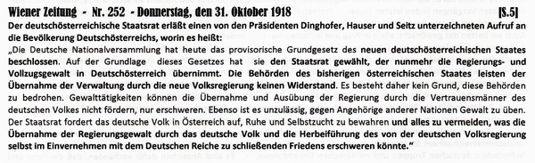 1918-10-31-03-Aufruf n Grdng DÖster-WZ